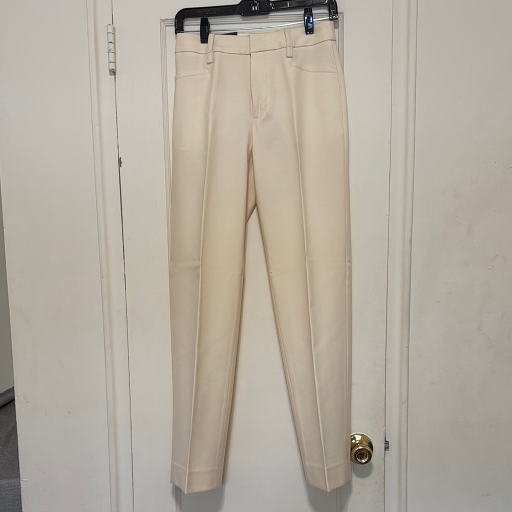 Banana Republic Cream Dress Pants Straight-Leg